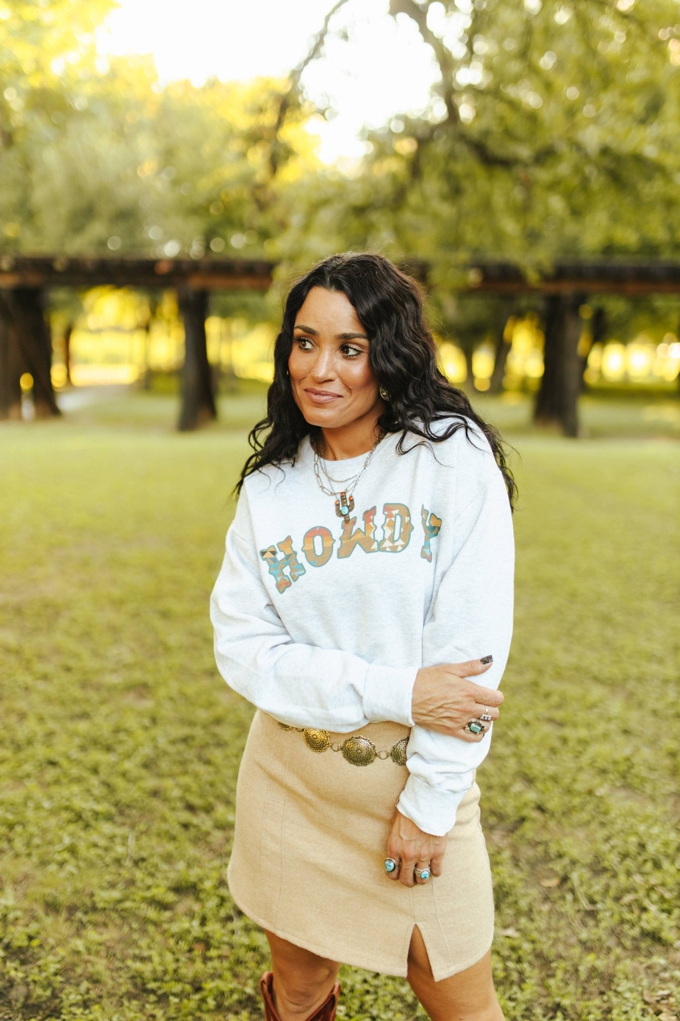 Wild Junkie Howdy Graphic Sweatshirt — lifestyle context