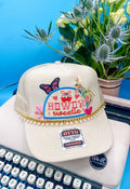 Coco & Rho Howdy Sweetie Charmed- Trucker Hat Tan — main product shot