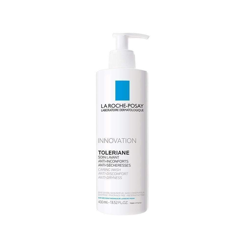 La Roche Posay Toleriane Caring Wash Cleansing Gel for Sensitive Skin - 400ml, Niacinamide & Ceramide Enriched