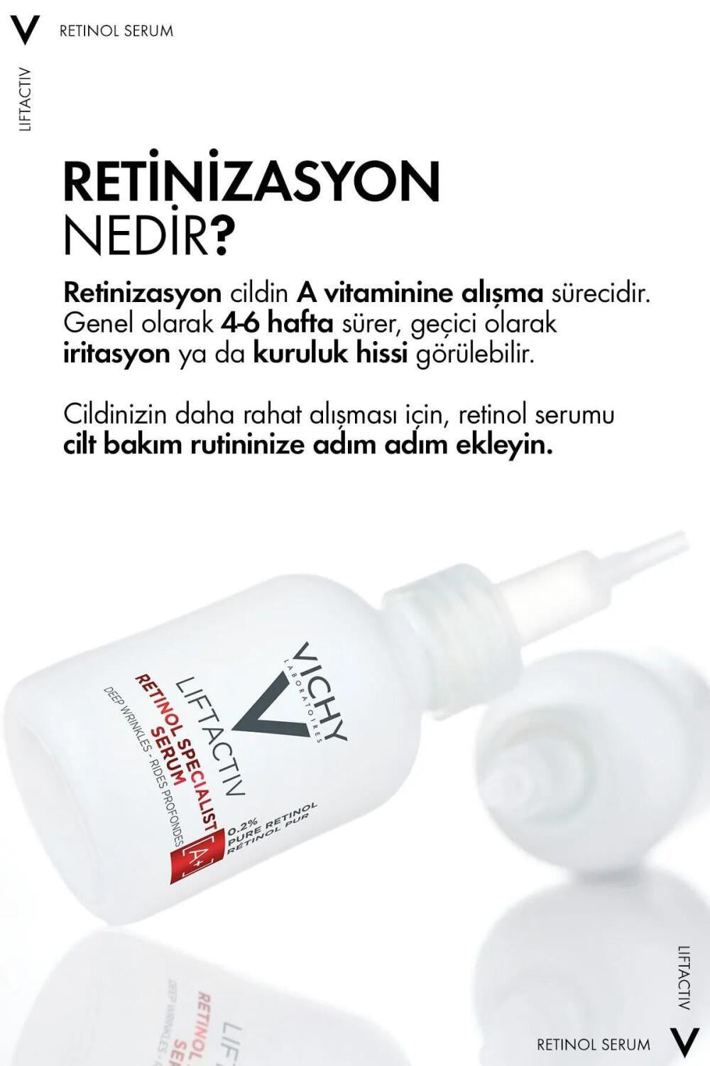 Vichy LiftActiv Retinol Serum: The Ultimate Anti-Aging Solution - Reduce Wrinkles, Improve Skin Tone, Dermatologist Tested, & Paraben-Free
