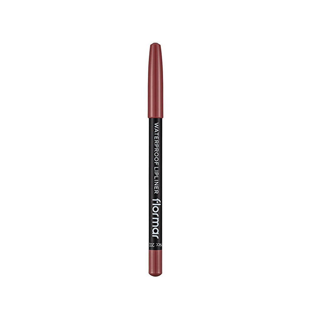 Flormar Waterproof Matte Lip Liner Pencil - Long Lasting, Highly Pigmented Formula