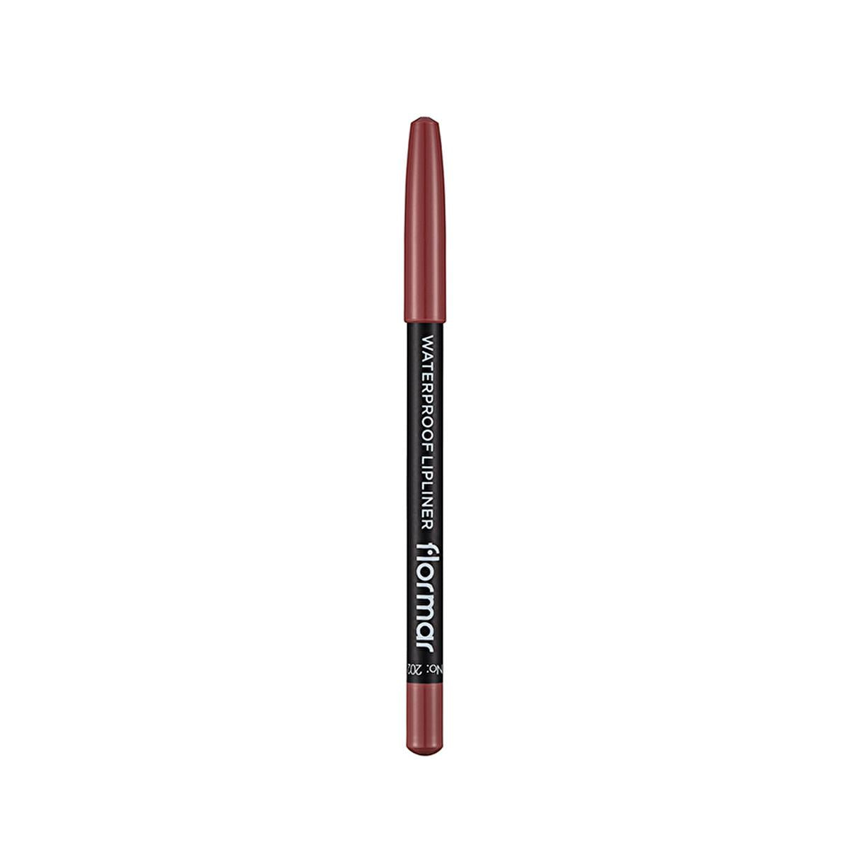 Flormar Waterproof Matte Lip Liner Pencil - Long Lasting, Highly Pigmented Formula