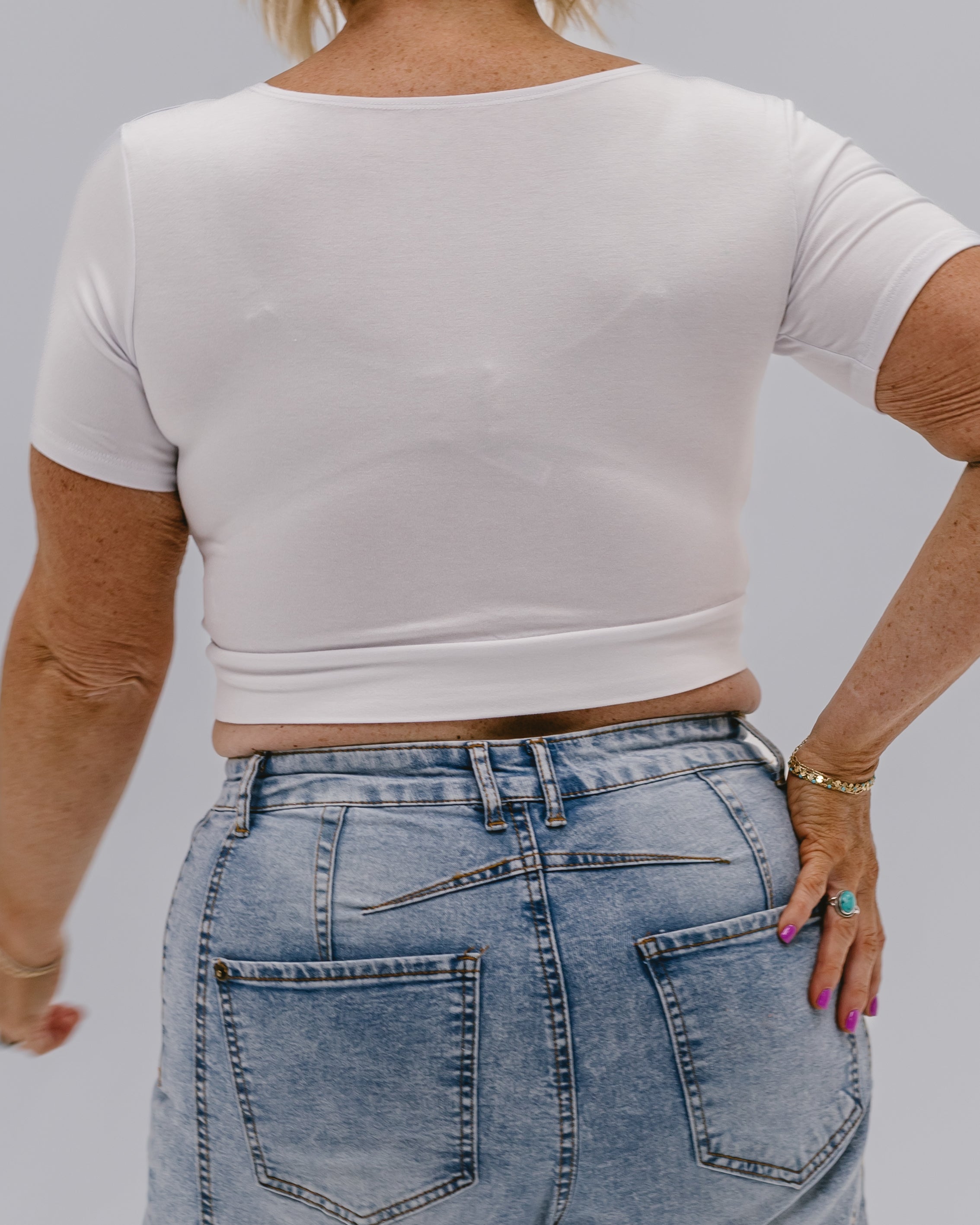 HALFTEE Layering Fashions Classic Boyfriend Halftee — feature highlight