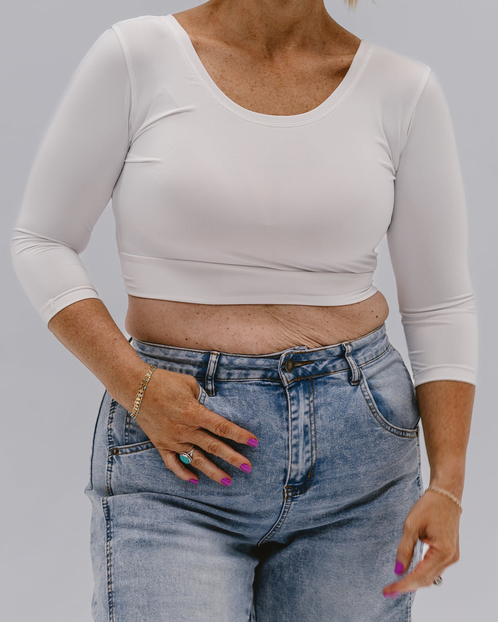 HALFTEE Layering Fashions Elegant 3/4 Sleeve Halftee — product category context