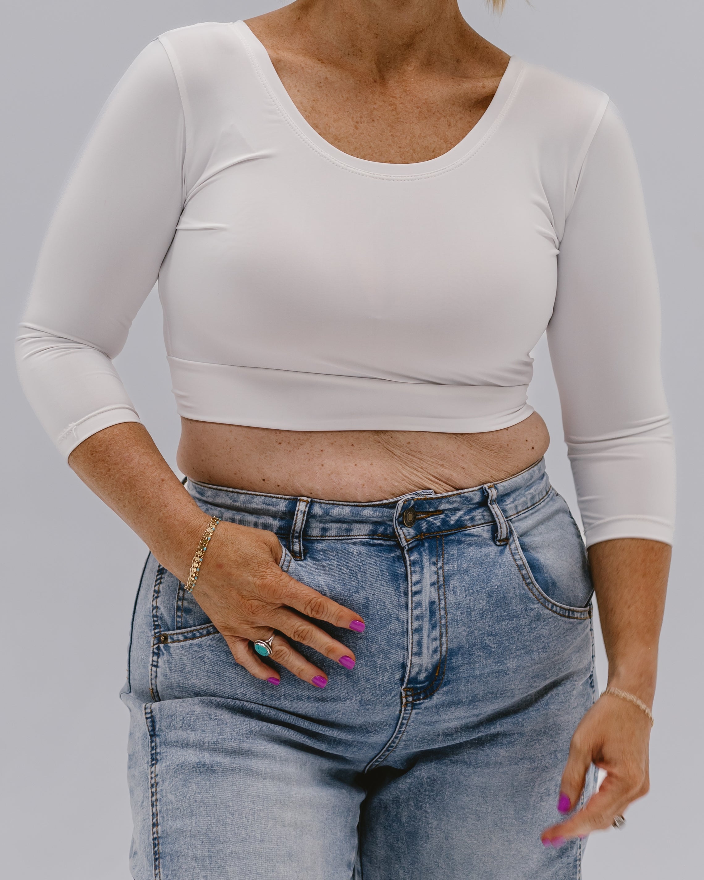 HALFTEE Layering Fashions Elegant 3/4 Sleeve Halftee — product category context