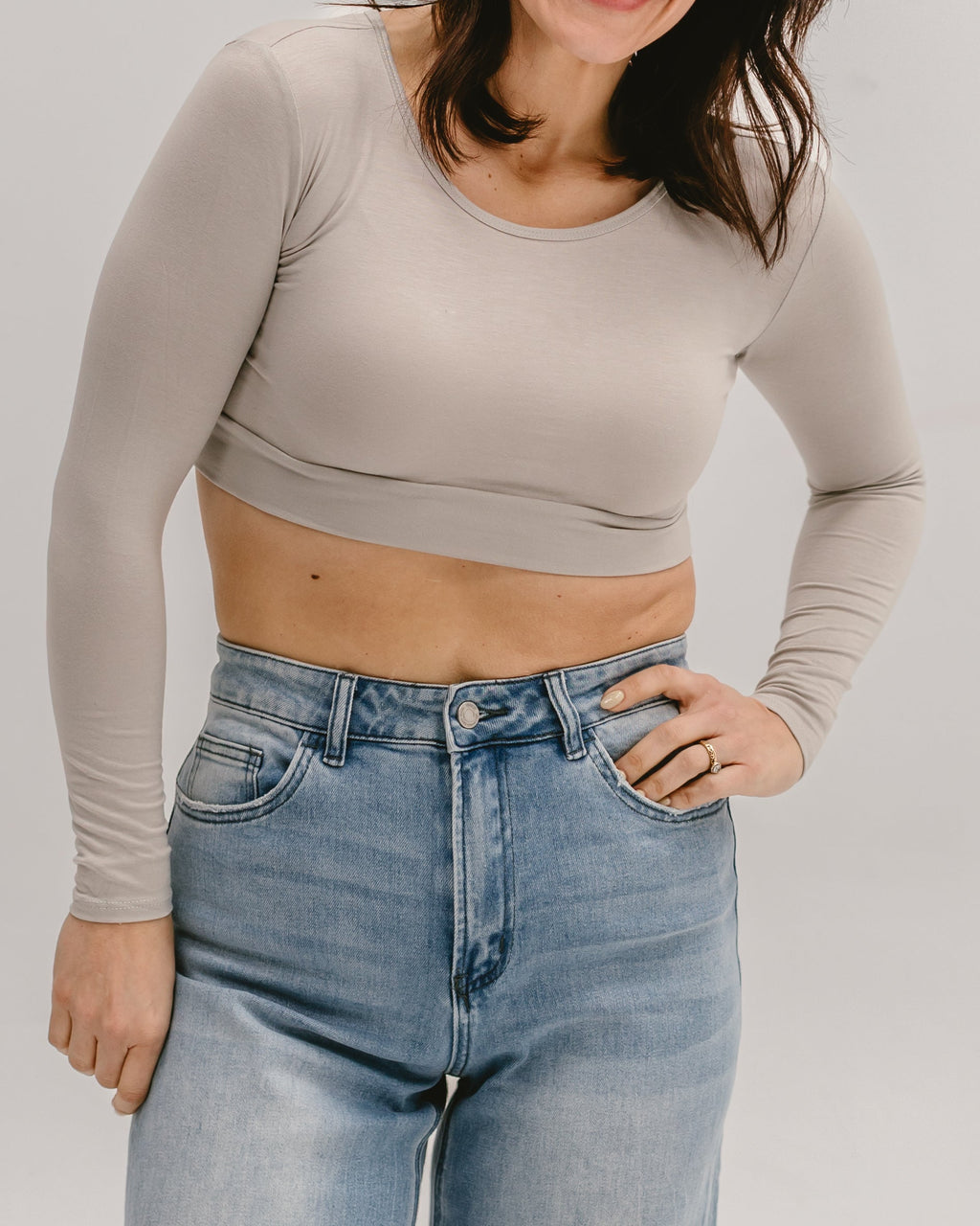 HALFTEE Layering Fashions Classic Long Sleeve Halftee — size reference