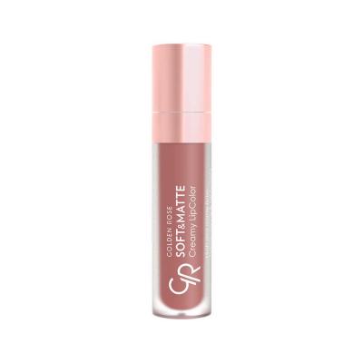 Golden Rose Soft Matte Creamy Lipcolor 107 - Long Lasting, Moisturizing Lip Color with Jojoba & Avocado Oil
