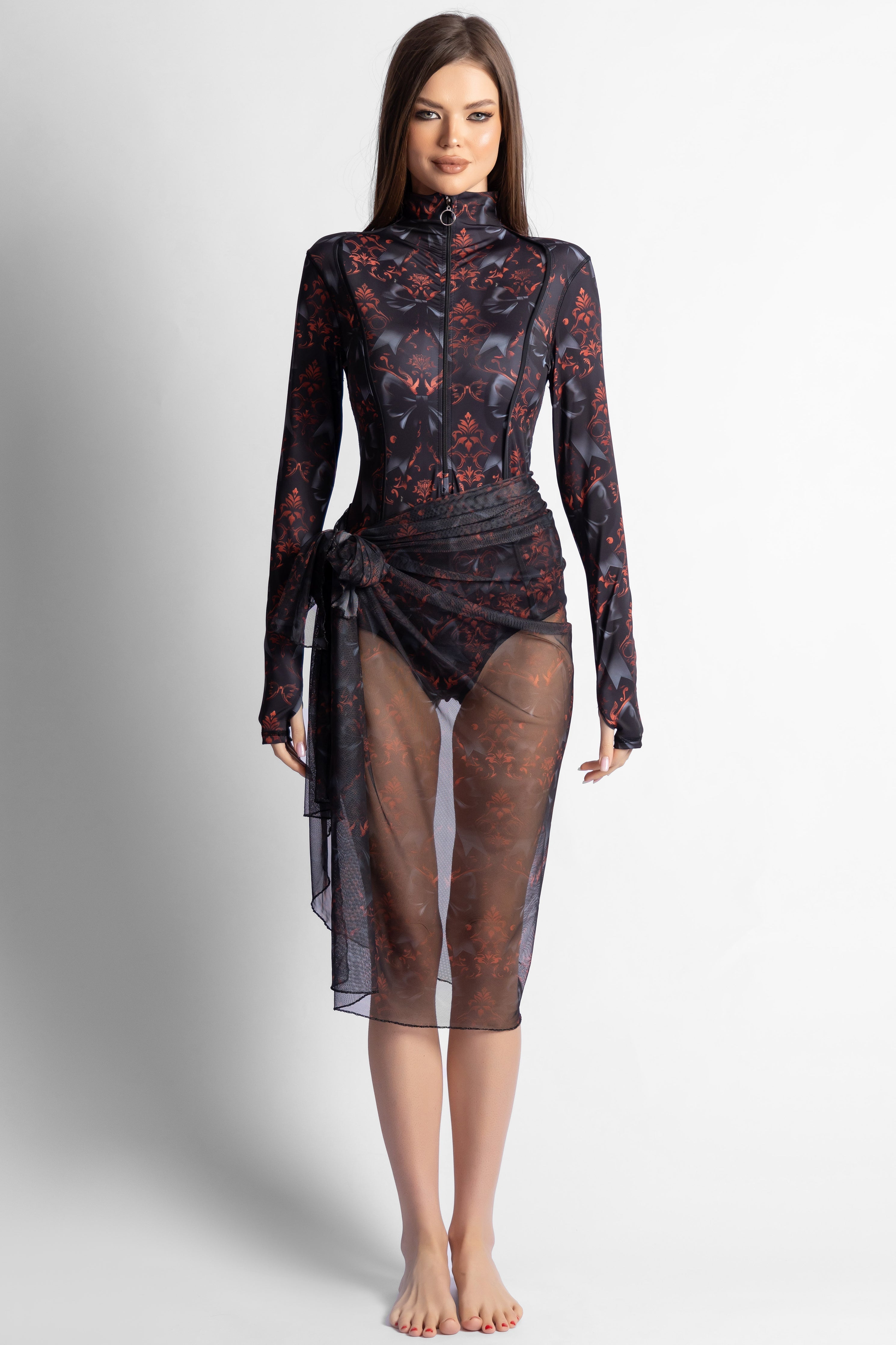 Women's Crinbow Printed Cover Up