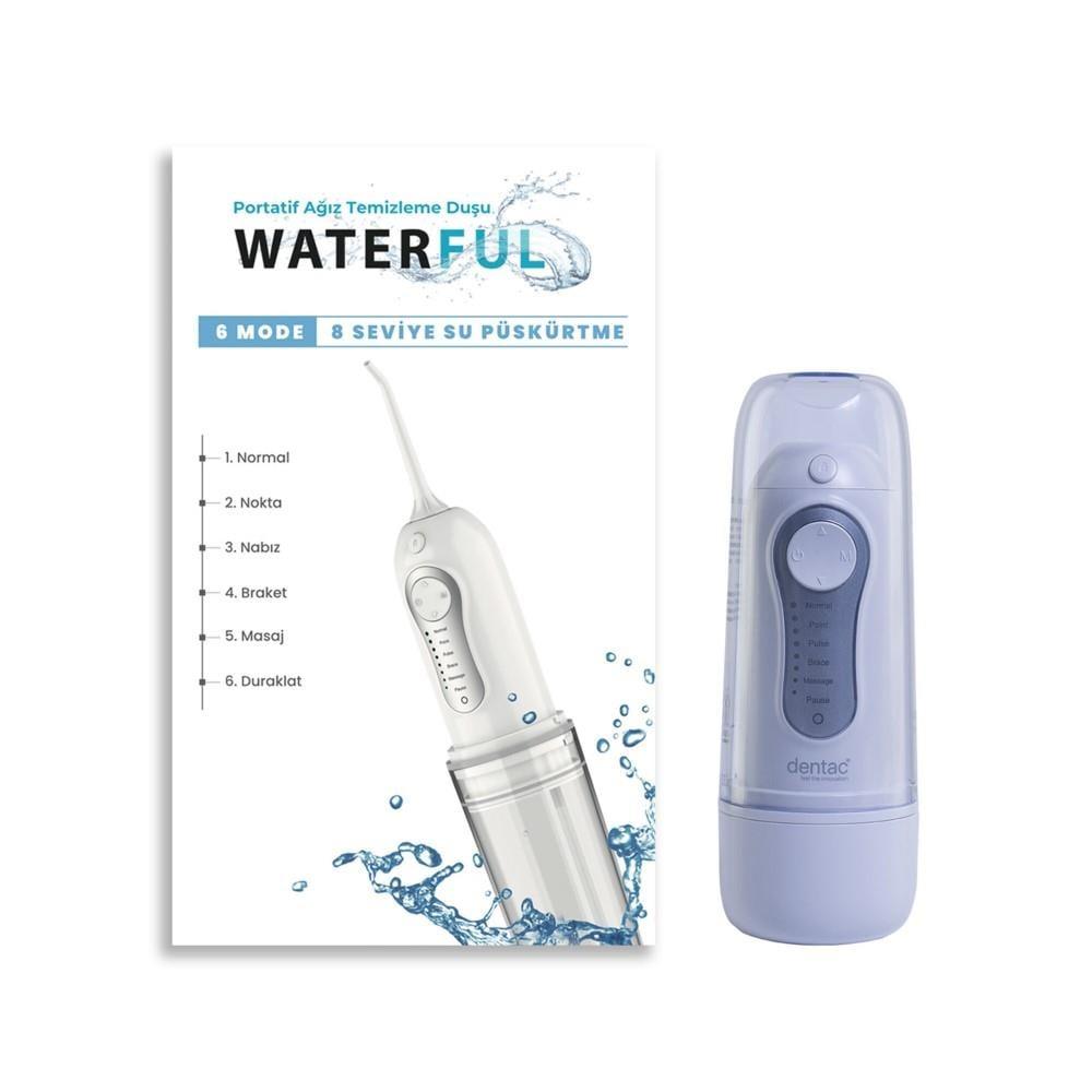 Dentac Portable Rechargeable Oral Irrigator - Waterproof Travel Oral Care for On-the-Go Hygiene