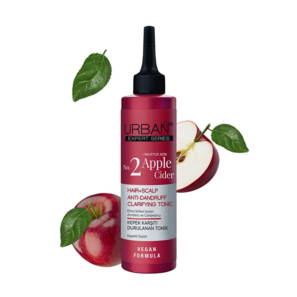 Urban Care Anti-Dandruff Hair Tonic with Apple Cider Vinegar & Salicylic Acid - Vegan, Natural Scalp Treatment