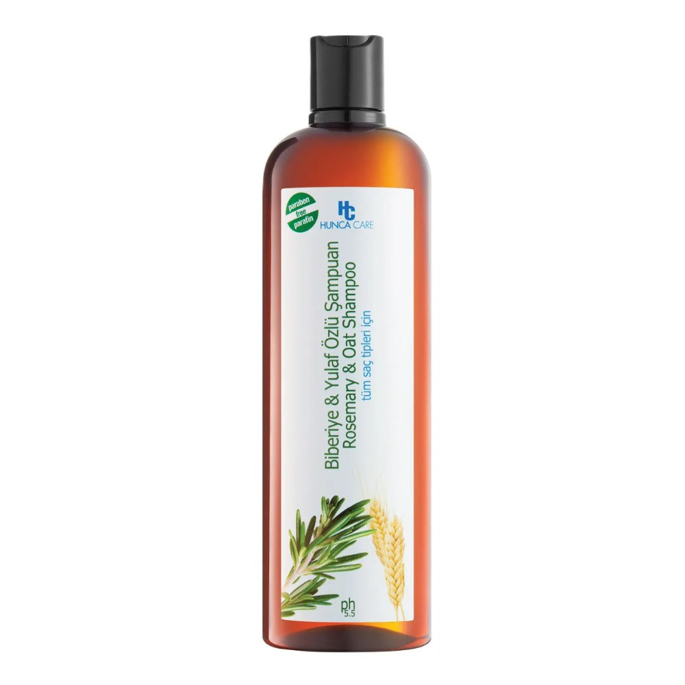 Hunca Care Rosemary Oat Herbal Shampoo - Natural & Gentle Formula for Hair Growth, Dry & Damaged Hair Repair - 22.82 fl oz