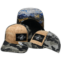 The Heartbeat Brand Hunting Baseball Hat — Cork Tan Tree Camo — main product shot