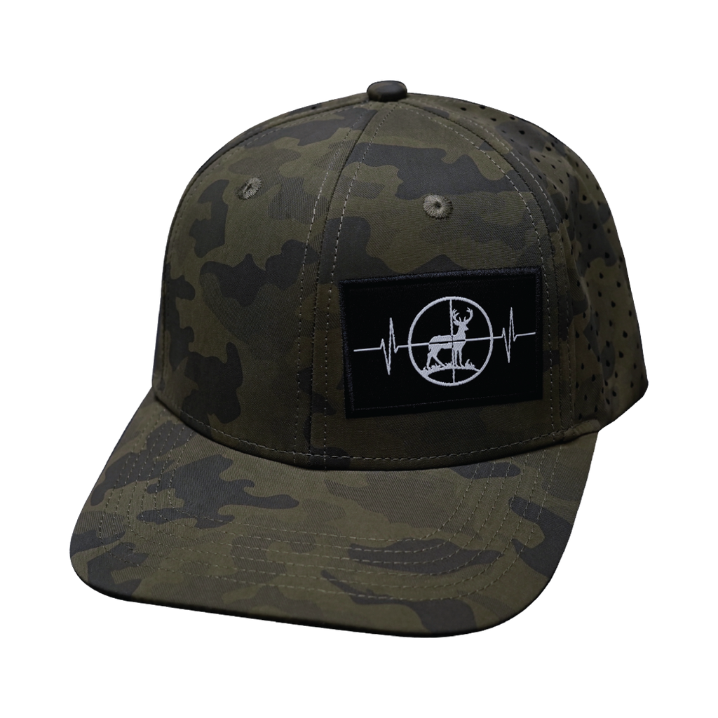 Hunting Hat - Baseball Hat Fit - Soft Earth Camo - Laser Mesh