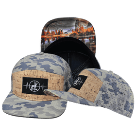Hunting Hat - Flat Bill - Cork - Soft Sand Camo - Laser Mesh