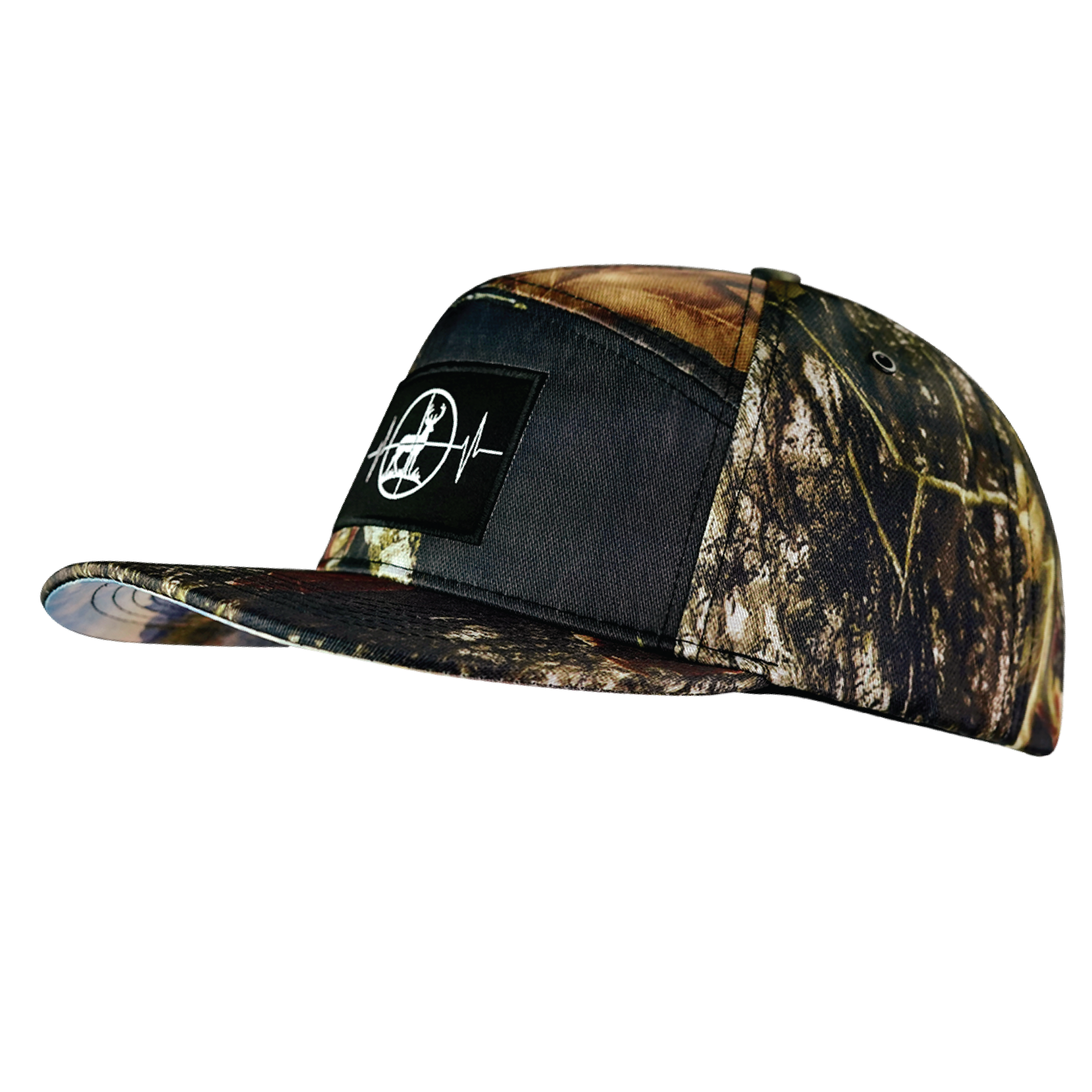 Hunting Hat - Flat Bill - Fall Tree Camo - Fabric Back