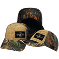 The Heartbeat Brand Hunting Low Profile Hat — Cork Fall Camo — main product shot