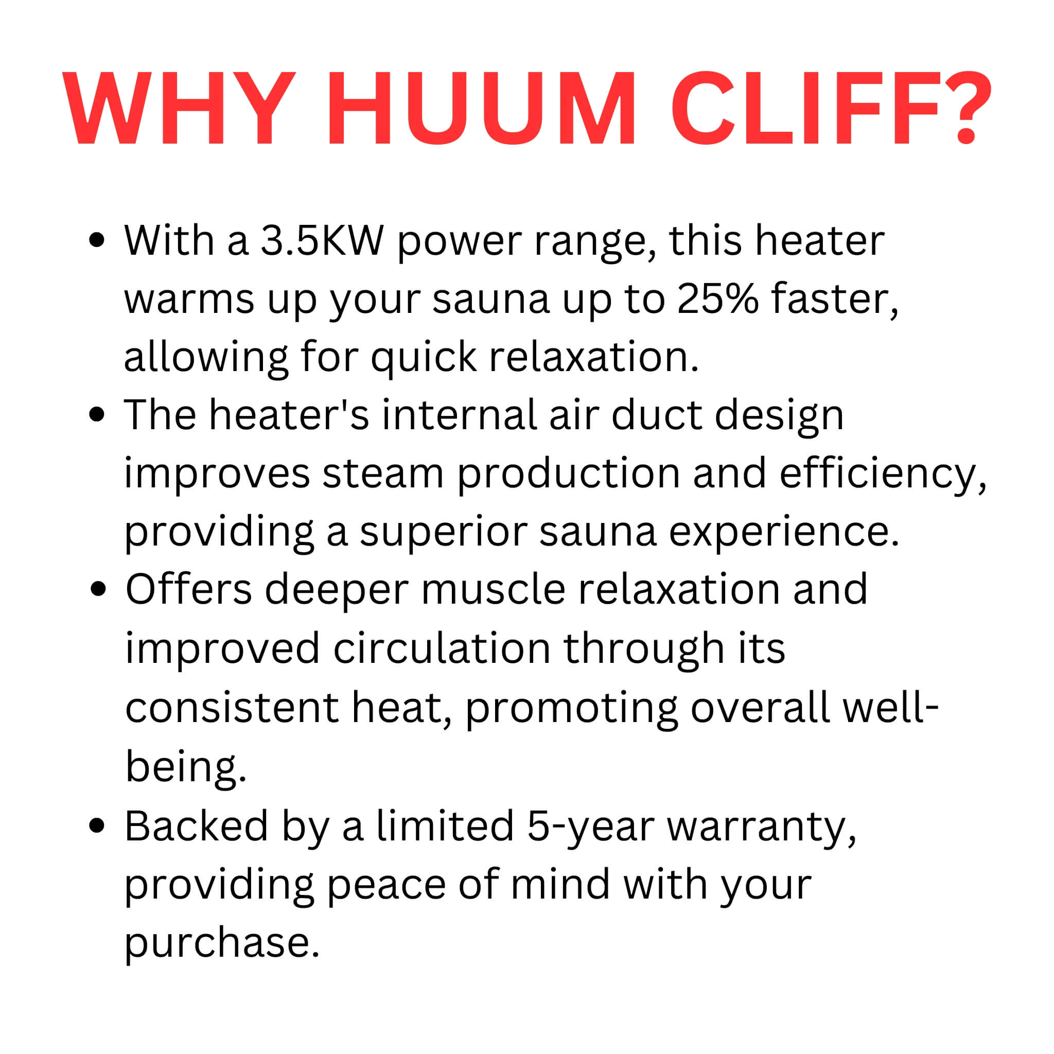 Huum Cliff Mini 4 3.5KW Electric Sauna Heater With Digital Controller & Sauna Stones (SAK58263) – SAKSBY WHOLESALE, view 5