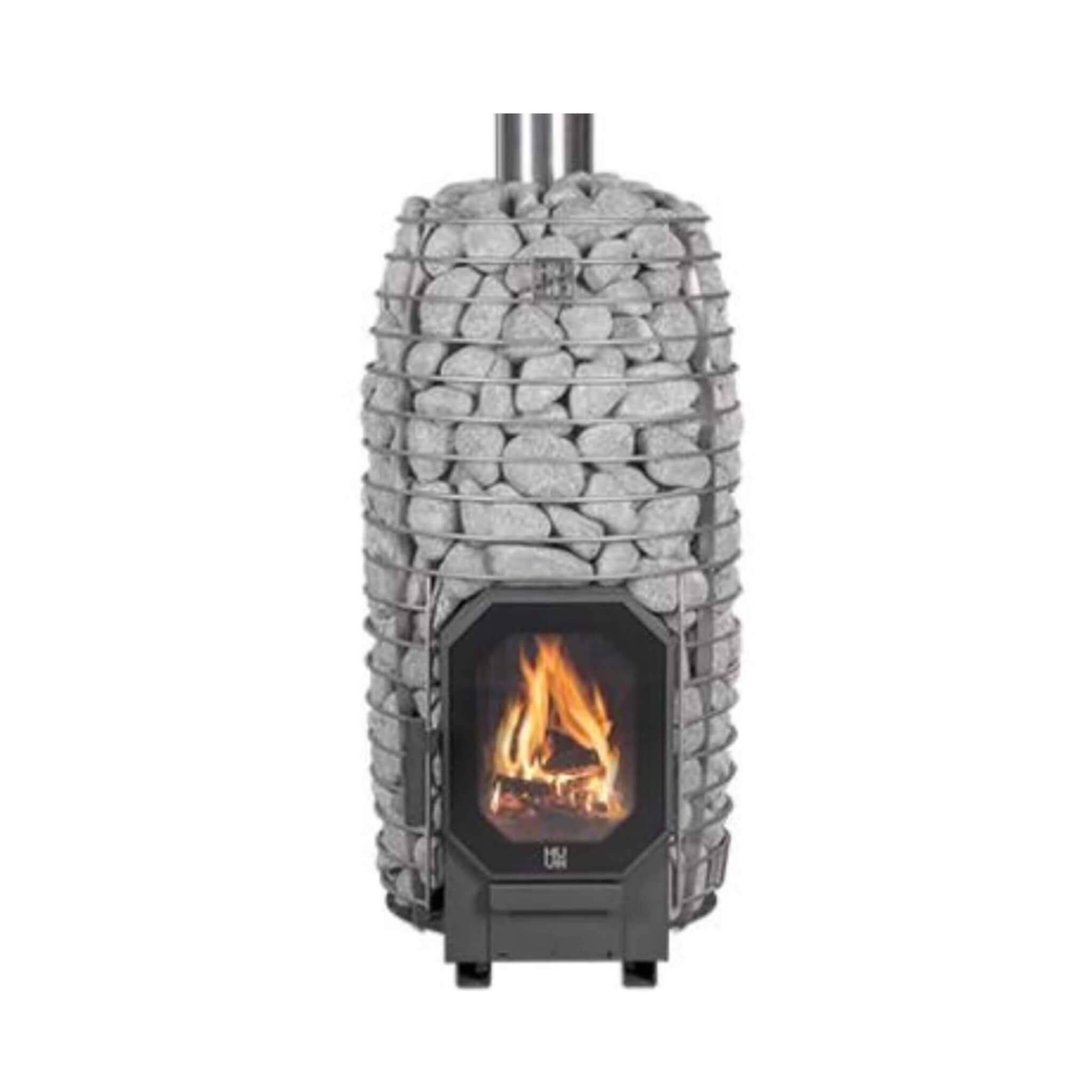 Huum Hive Flow Mini LS 8.5KW Wood-Burning Sauna Stove With Firebox Extension & Sauna Stones [H1018012] (SAK60257) – SAKSBY WH