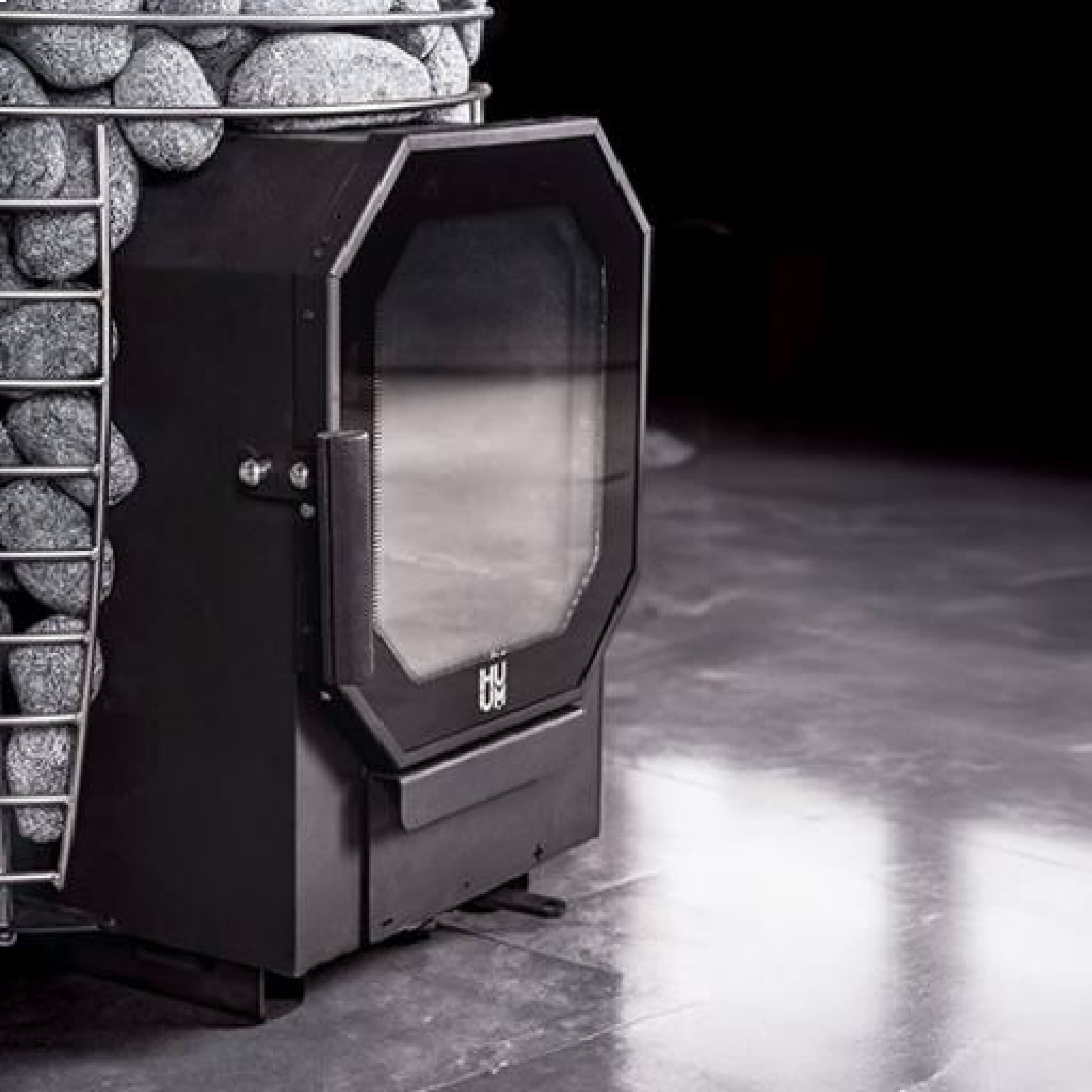 Huum Hive Flow Mini 8.5KW Wood-Burning Sauna Stove With Ash Drawer & Sauna Stones [H1017012] (SAK17895) – SAKSBY WHOLESALE, v