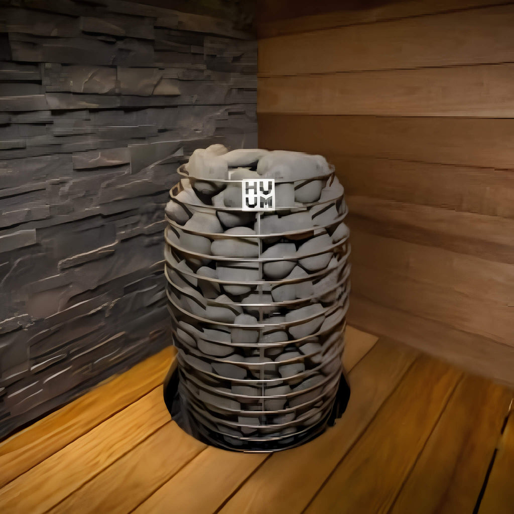 Huum Hive Mini Floor Mount Traditional Steel Sauna Heater With Digital Controller & Sauna Stones (SAK91438) – SAKSBY WHOLESAL