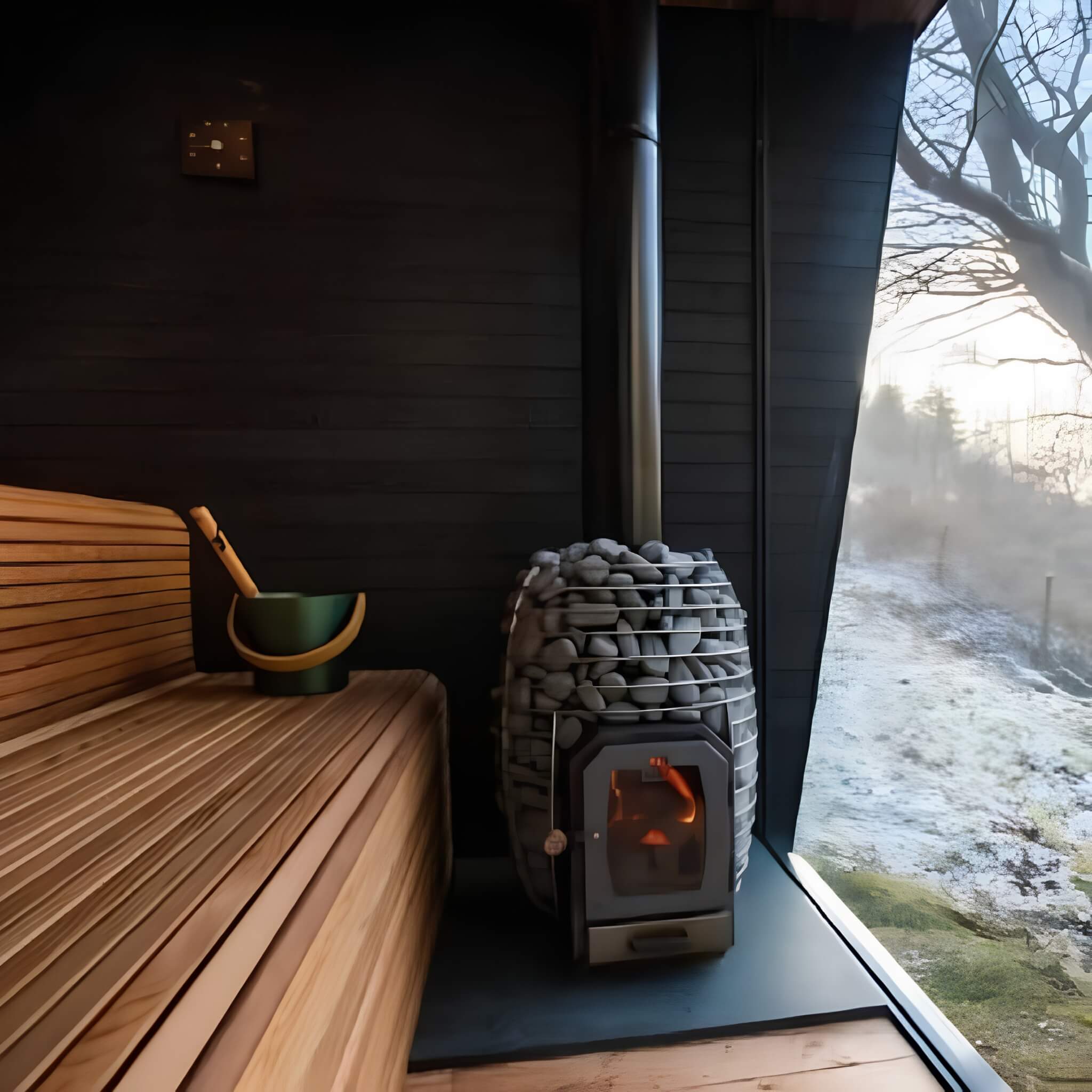 Huum Hive Wood Series Stainless Steel Sauna Stove With Sauna Stones (SAK67159) – SAKSBY WHOLESALE, view 6