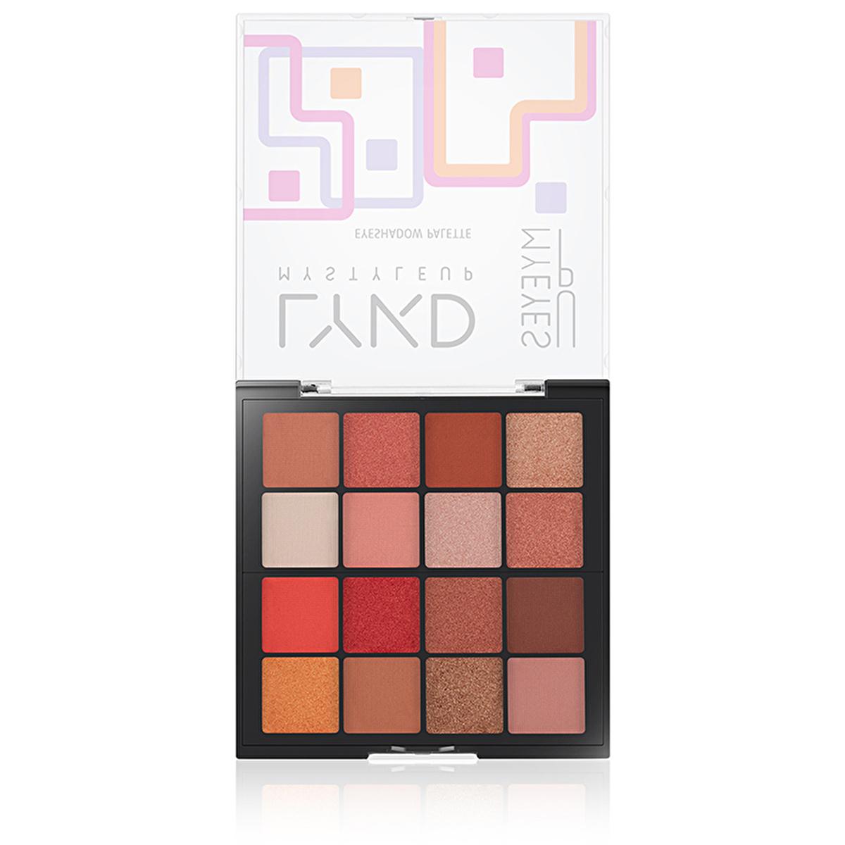 LYKD 300 Peachy Vibes Eyeshadow Palette: 16 Matte & Shimmer Colors, High Pigment, Blendable Makeup Palette for Stunning Eye Looks