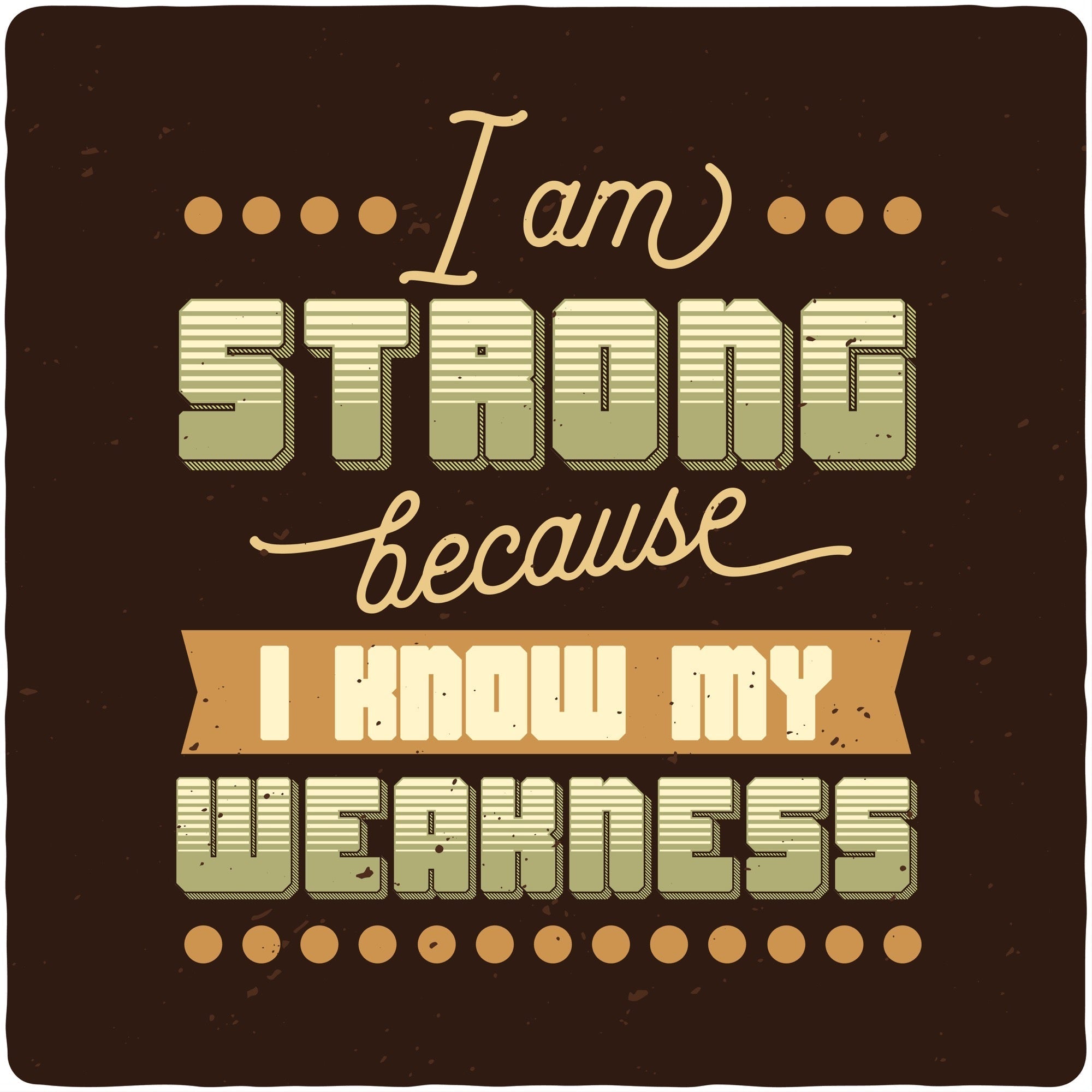Spun Bamboo I am Strong Men's Bamboo Viscose/Organic Cotton Short Sleeve Graphic T-Shirt — detail close-up