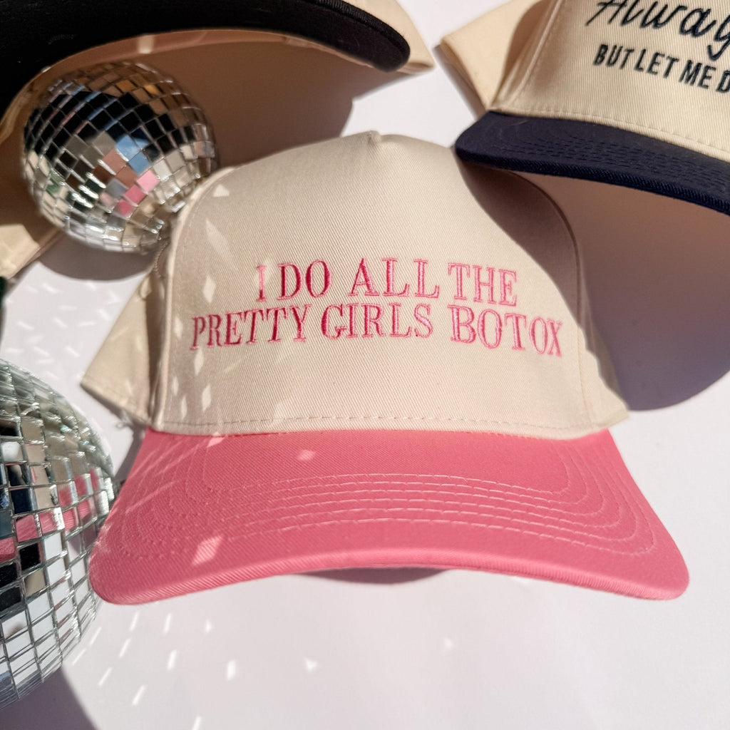 Coco & Rho I Do All The Pretty Girls Botox- Trucker Hat — detail close-up