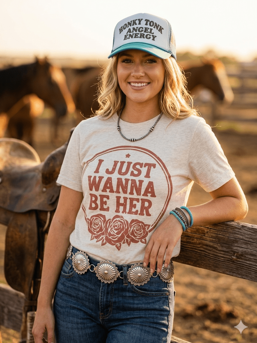 Wild Junkie I Just Wanna Be Her Graphic Tee — main product shot