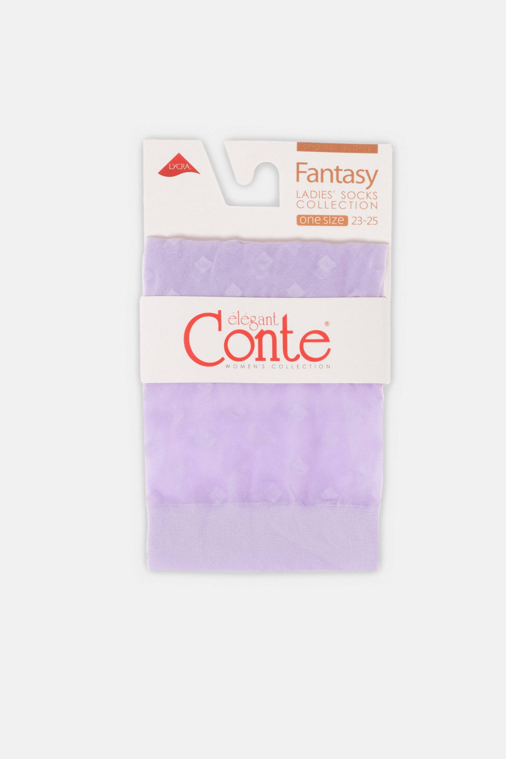 TheRanok.com Socks Conte Fantasy - Small Diamond Pattern — size reference