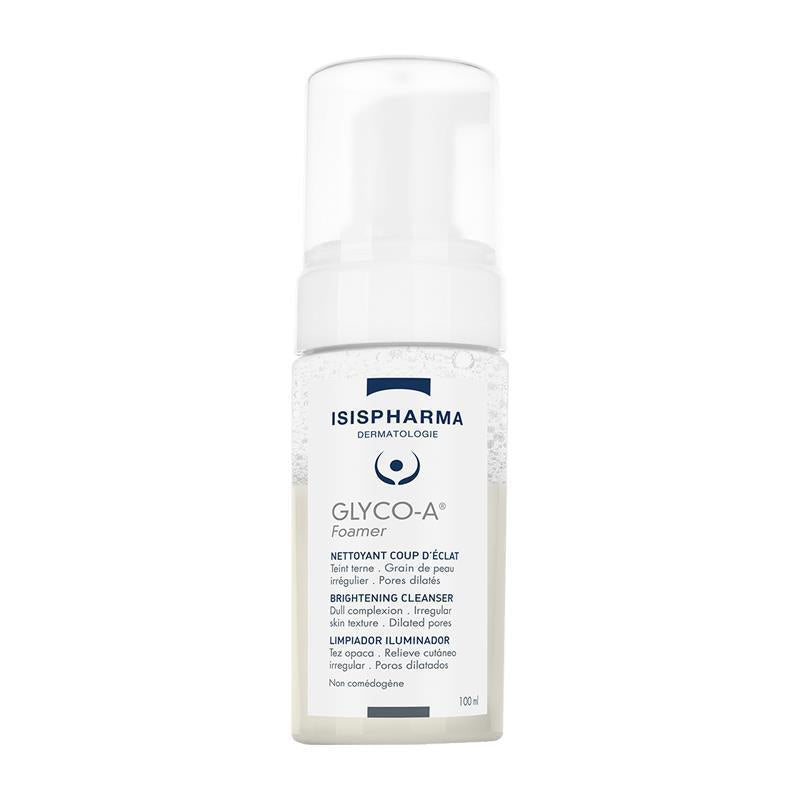 Isis Pharma Glyco-A Foamer Brightening Facial Cleanser for All Skin Types - 3.38 fl oz