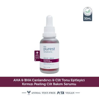 The Purest Solutions Exfoliating Facial Peeling - AHA BHA Exfoliant with Tasmanian Pepper & Hyaluronic Acid - 1.01 fl oz