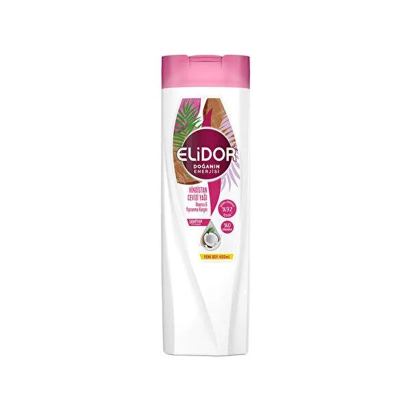 Elidor Coconut Oil Shampoo - 92% Natural Origin, Paraben-Free, Nourishing Hair Care for Damaged Hair, 13.53 fl oz