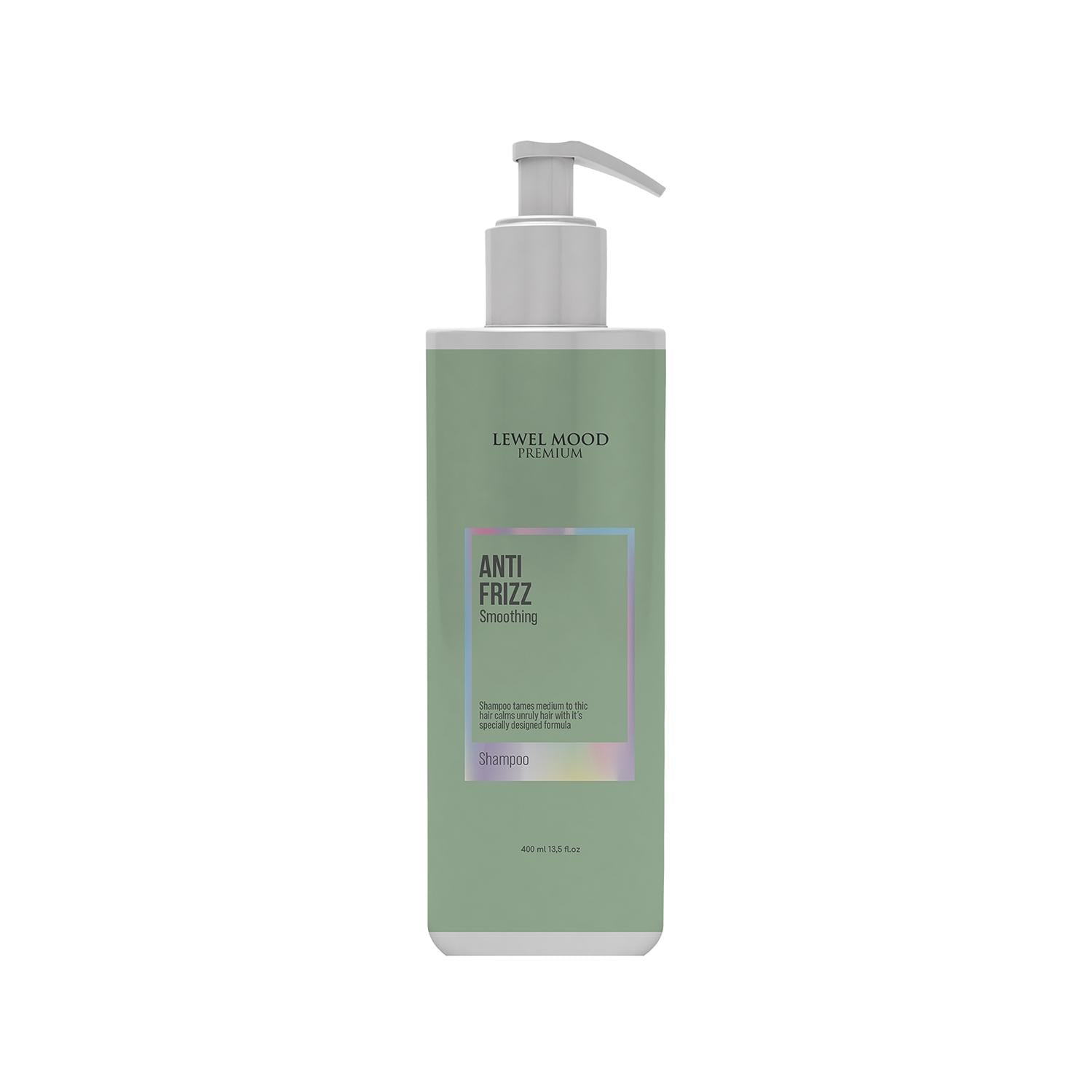 Lewel Mood Anti-Frizz Shampoo for Frizzy & Unruly Hair - Premium Hair Care, 13.53 fl oz