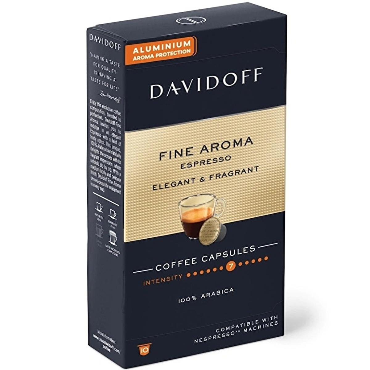 Davidoff Fine Aroma Espresso Coffee Capsules - Rich Flavor, Convenient Espresso Experience