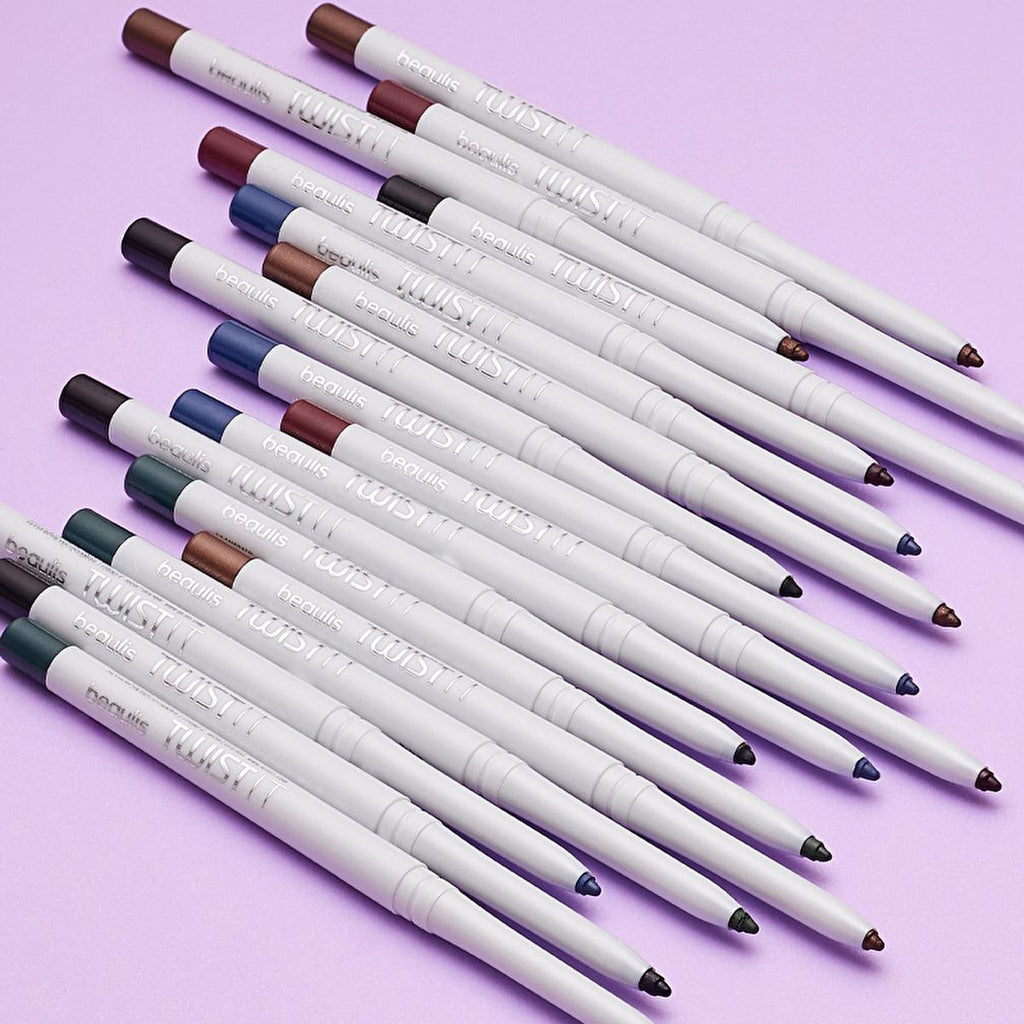 Beaulis Waterproof Eyeliner 802 Peacock - Retractable, Precision, Long-Lasting Eye Makeup