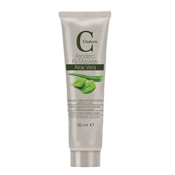 Claderm Aloe Vera Face Mask 50ml - Soothe & Nourish with Natural Aloe Vera Extract, Anti-Aging & Acne Treatment