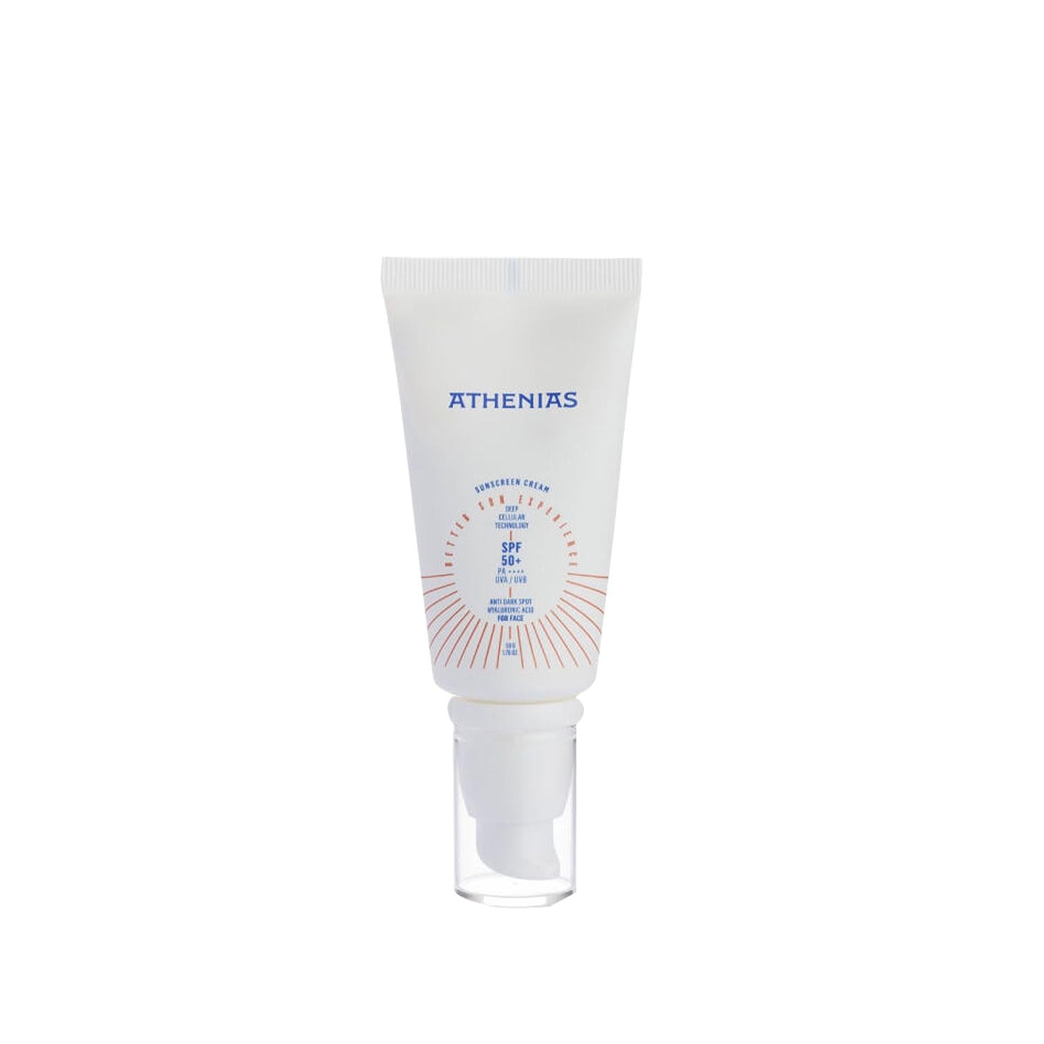 Athenias Sunscreen Anti Dark Spot Spf50+ - High Protection, Anti-Aging, and Convenient 50g