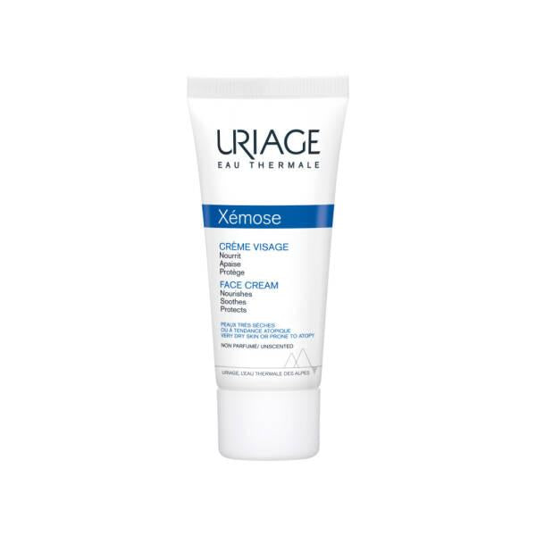 Uriage Xemose Face Cream - Gentle Moisturizing Cream for Dry Skin, 1.35 fl oz