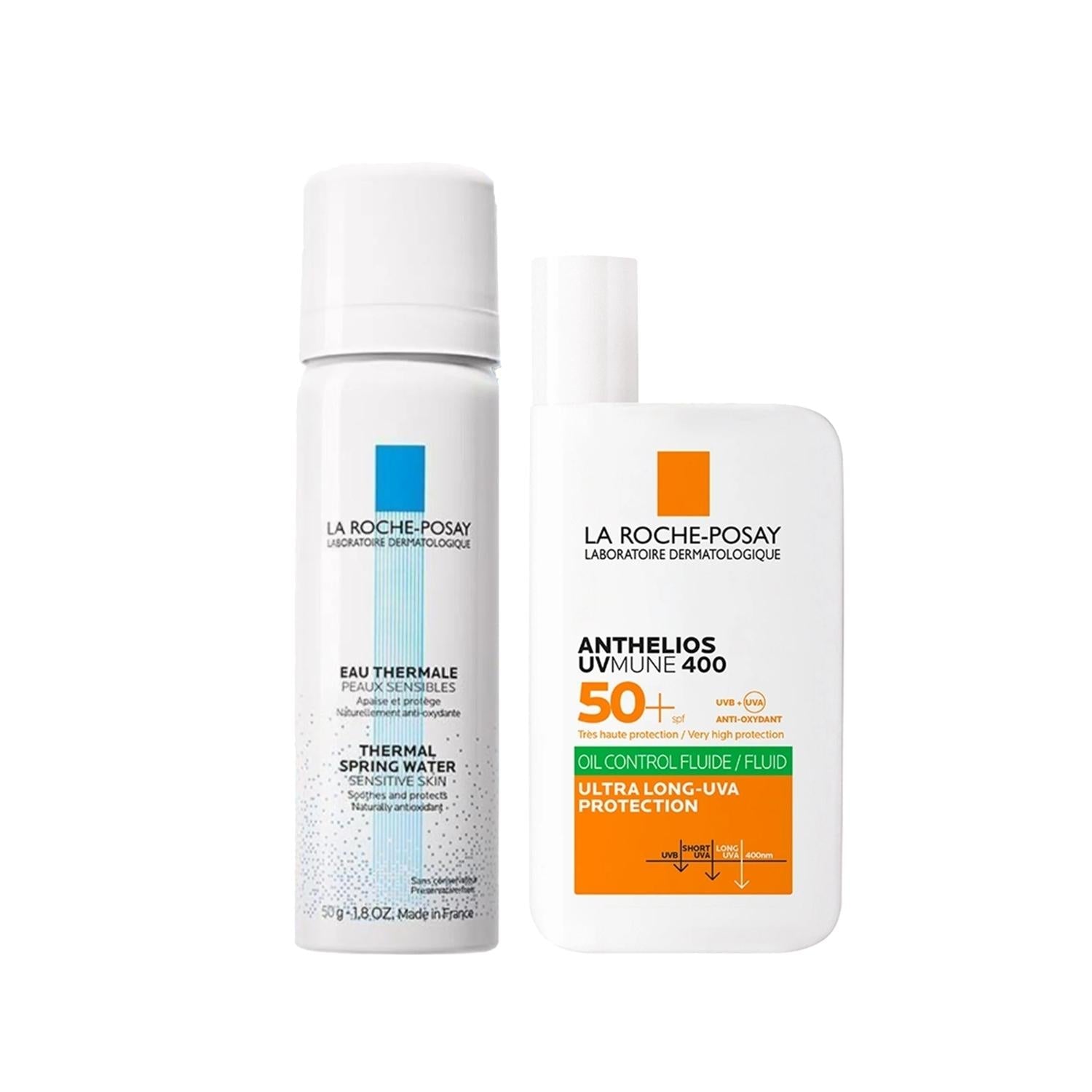 La Roche Posay Skincare Set for Oily Skin - Sun Protection & Dermatologically Tested