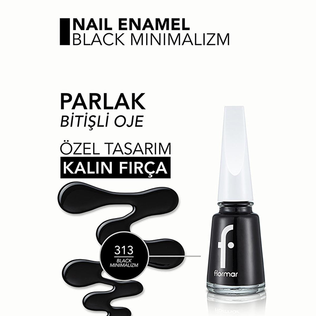 Flormar Nail Enamel: High Pigment, Long Lasting, Chip Resistant Nail Polish - Intense Color, Glossy Finish for Stunning Nails