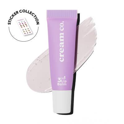 Cream Co. 3in1 Natural Lip Balm with Hyaluronic Acid & Ceramide - Moisturizing, Nourishing, and Protecting Lips