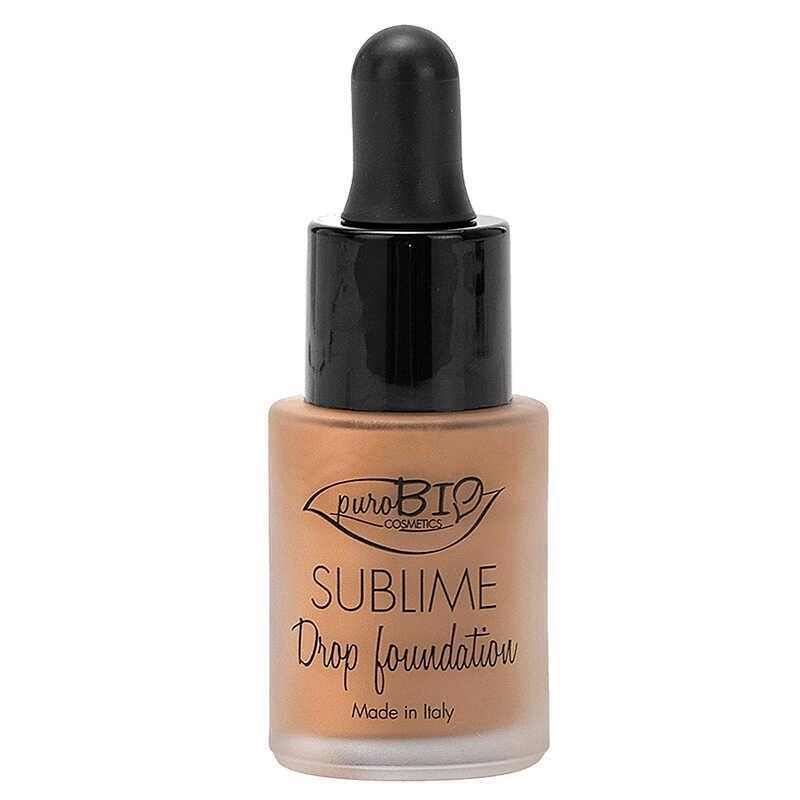 Purobio Sublime 03 Liquid Foundation: High Coverage, Antioxidant Rich, Flawless Skin, Non-Comedogenic, Natural Moisturizing Makeup