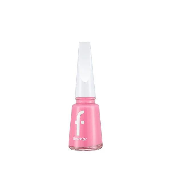 Flormar Nail Enamel 555 Pink Flare - Long Lasting, Highly Pigmented Nail Polish for Vibrant Nail Appearance