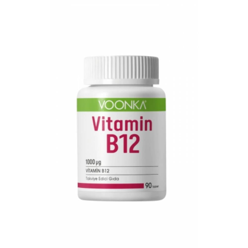 Voonka Vitamin B12 Supplement 90 Tablets - 1000 mcg B12 per Tablet for Adults