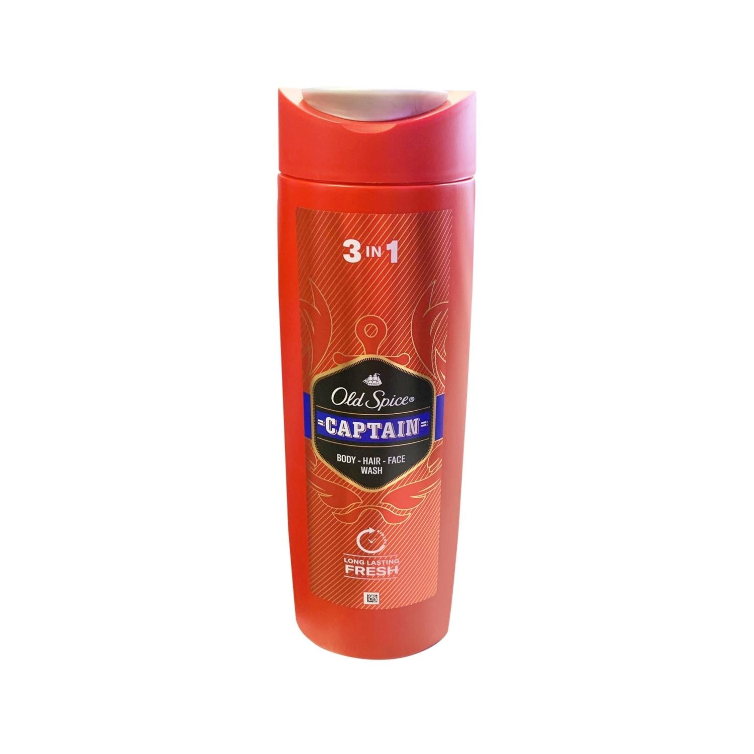 Old Spice Captain 3-in-1 Shower Gel for Men - Face, Hair, and Body Wash - 13.53 fl oz