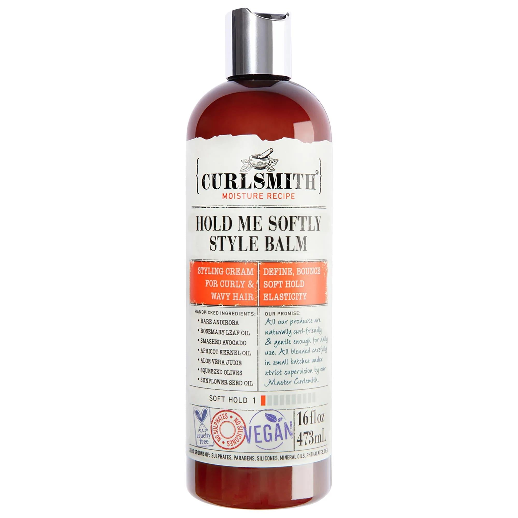 Hold Me Softly Curly Hair Styling Cream Balm - Vegan, Sulfate-Free Curl Enhancer for Wavy, Curly, Coily Hair