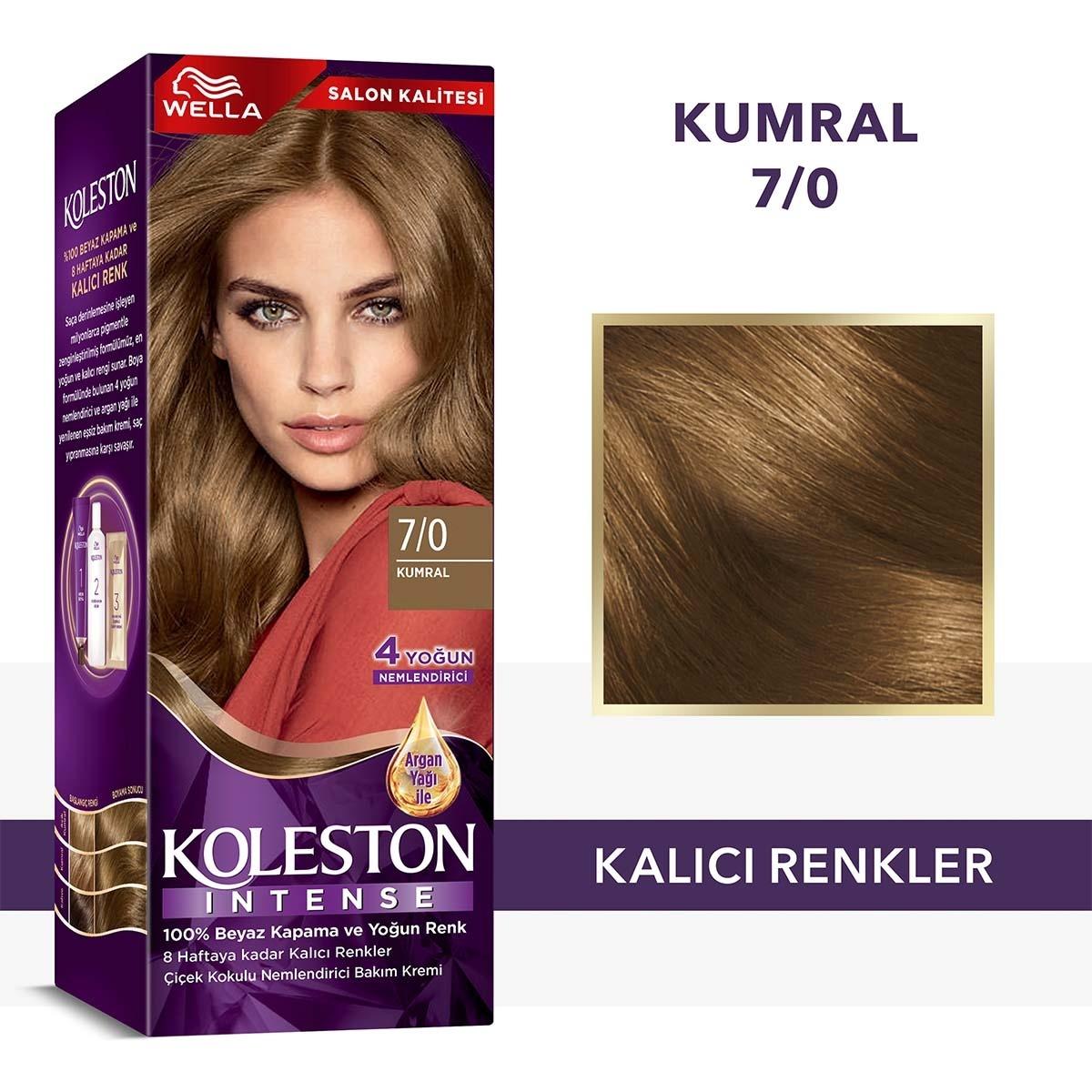 Wella Koleston Kumral Hair Dye: 100% Grey Coverage, Long Lasting Permanent Brown Hair Color with Argan Oil - At-Home Hair Color Kit