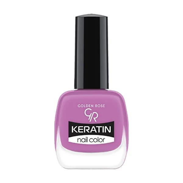 Golden Rose Keratin Nail Polish No. 60 - Vibrant, Long-Lasting Color with Nourishing Keratin