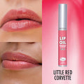 theBalm Little Red Corvette Lip Oil: High-Shine, Non-Sticky, Long-Lasting Tinted Lip Gloss for Glamorous Lips